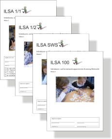 4 ILSA-Screening-Hefte, Deckblätter